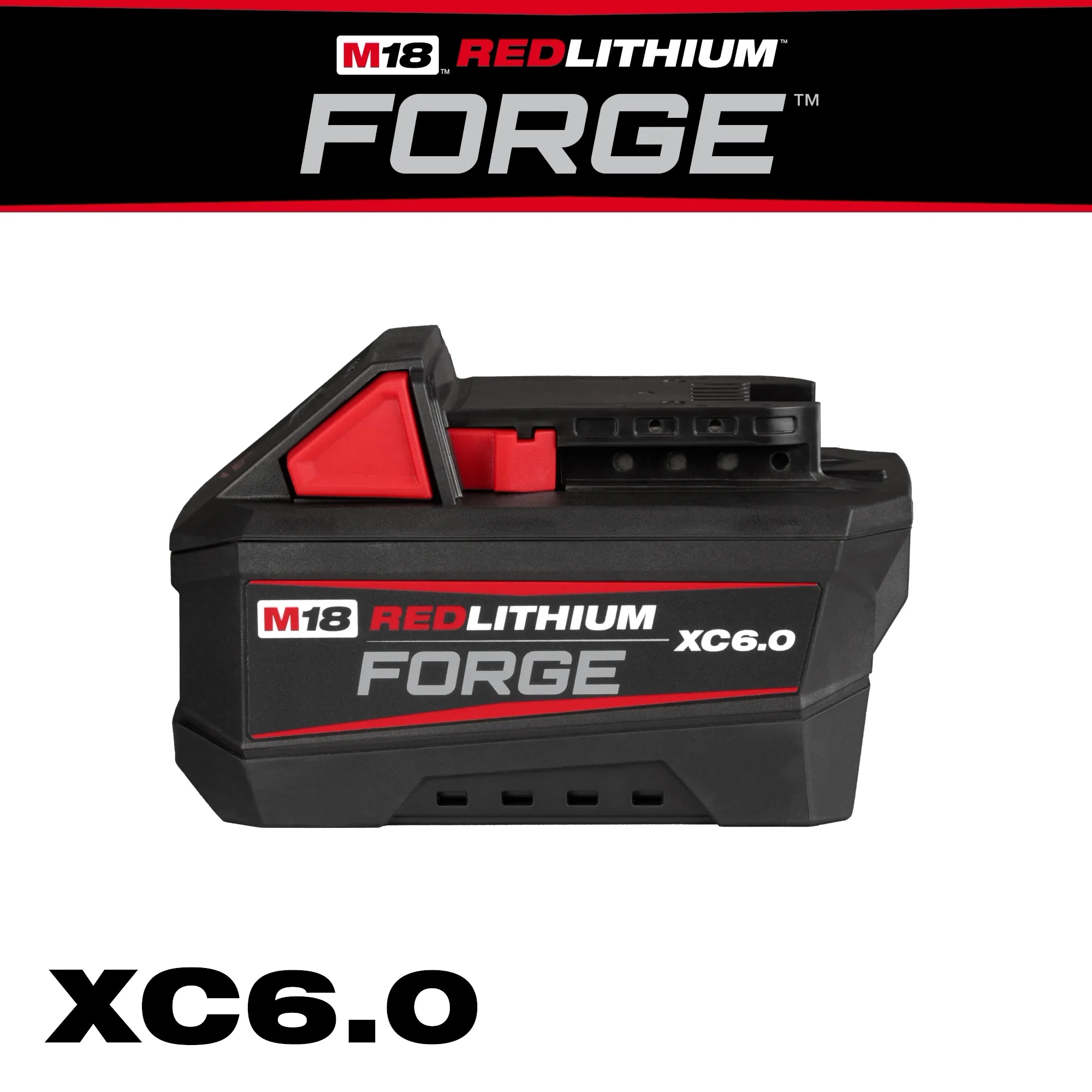 Picture of Milwaukee Electric Tool 48-11-1861 M18 Redlithium Forge Xc6.0 Battery Pack